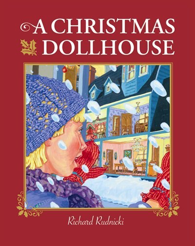 Christmas Dollhouse for Kids - Miniature Holiday Toy House with Furniture - Perfect for Holiday Gifts & Pretend Play