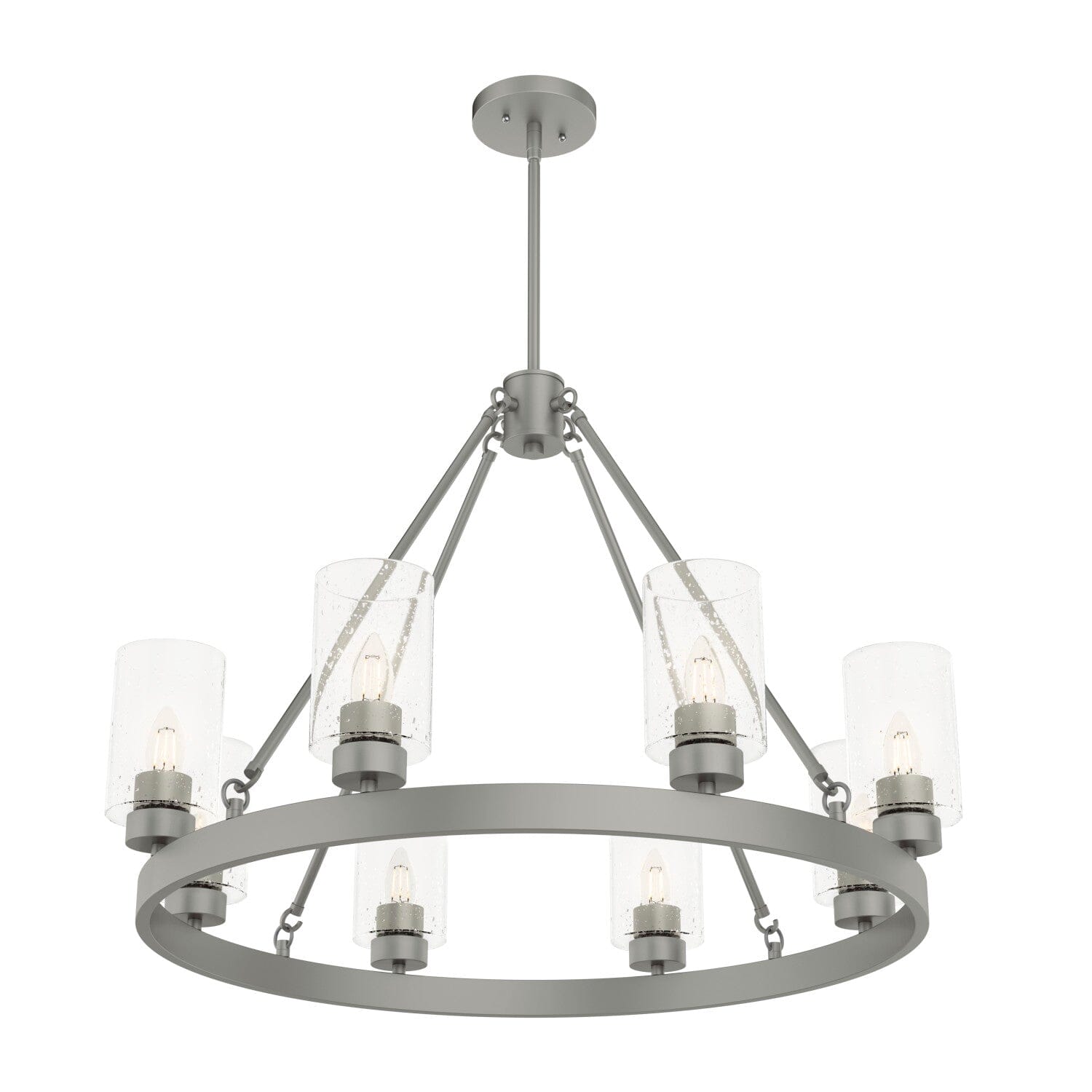 8-Light Hartland Chandelier - Elegant Crystal Ceiling Light Fixture for Dining Room, Living Room & Bedroom Decor
