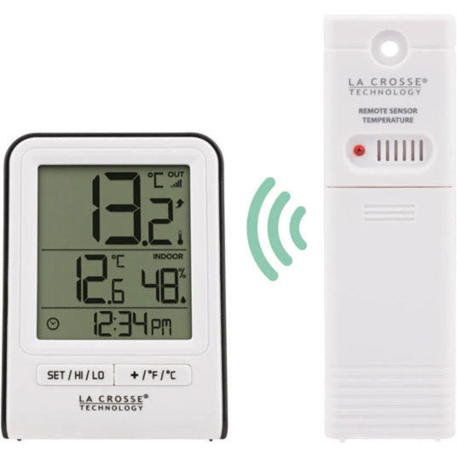 Accurate La Crosse Indoor Outdoor Thermometer for Home, Garden, and Weather Monitoring - Digital Temperature Gauge with Humidity Sensor