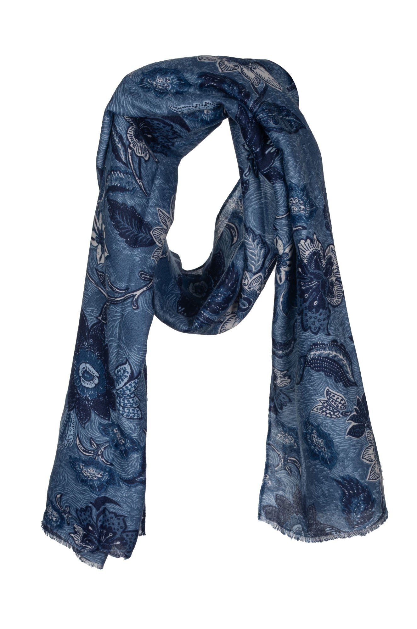 Stylish BLUES Scarf 0523B1 - Soft & Warm Winter Accessory for Women & Men - Perfect for Cold Weather, Outdoors & Fashion Outfits