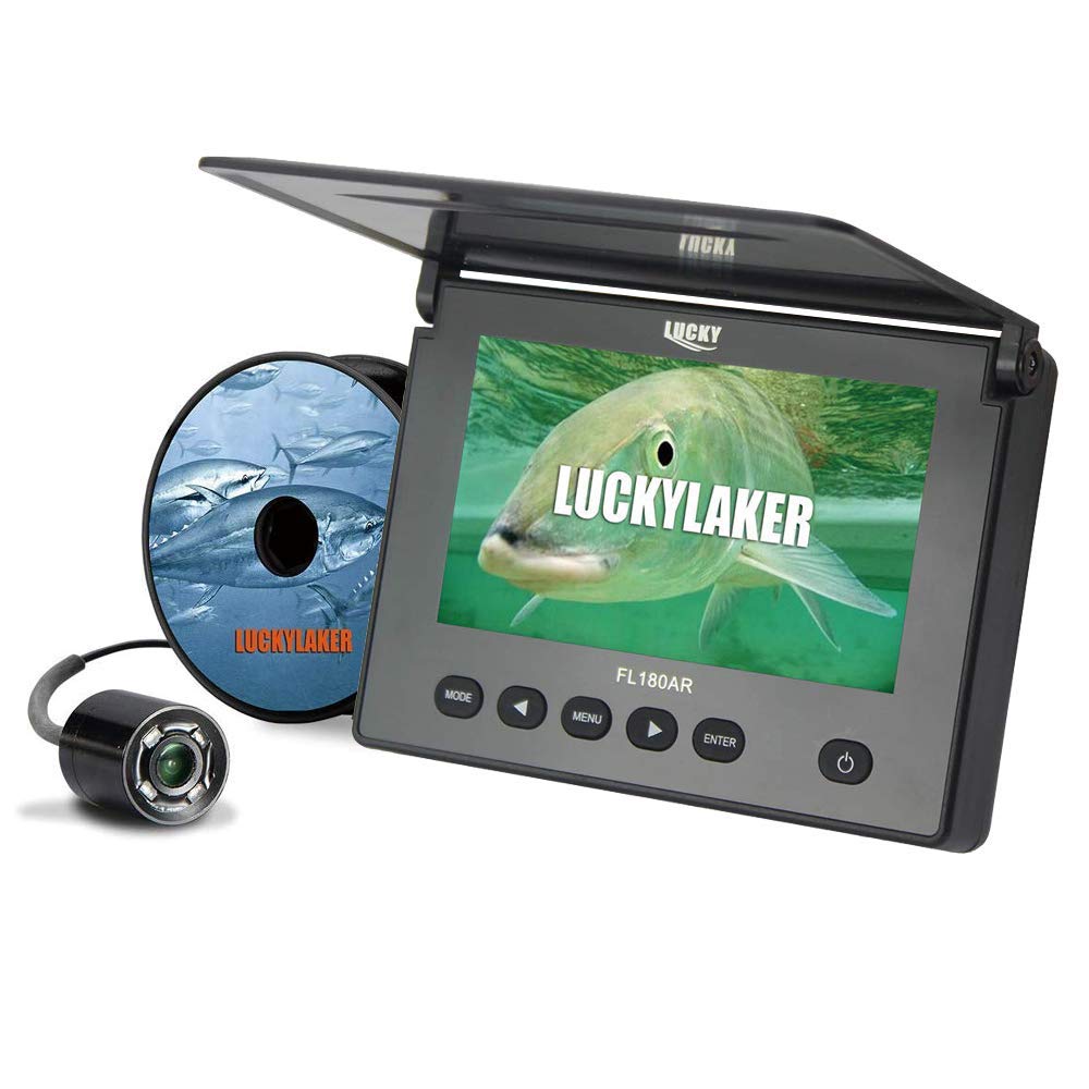LUCKYLAKER Portable Underwater Fishing Camera - HD Fish Finder with DVR Video Recording for Ice Fishing, Kayak & Boat - Perfect for Deep Sea, Lake & River Fishing Adventures