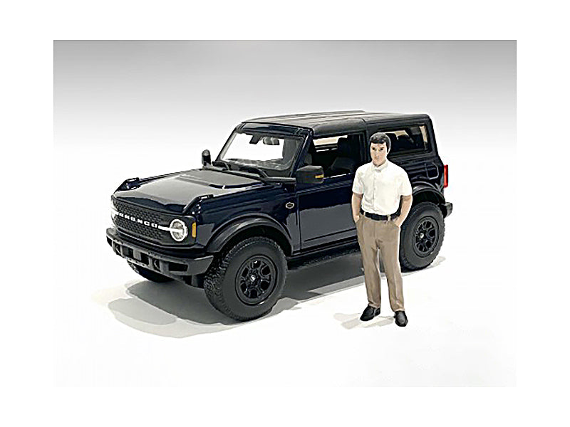 Authentic 1/18 Scale Dealership Customer Figurine for Car Model Displays - Perfect for Dioramas, Collectors & Automotive Enthusiasts by American Diorama