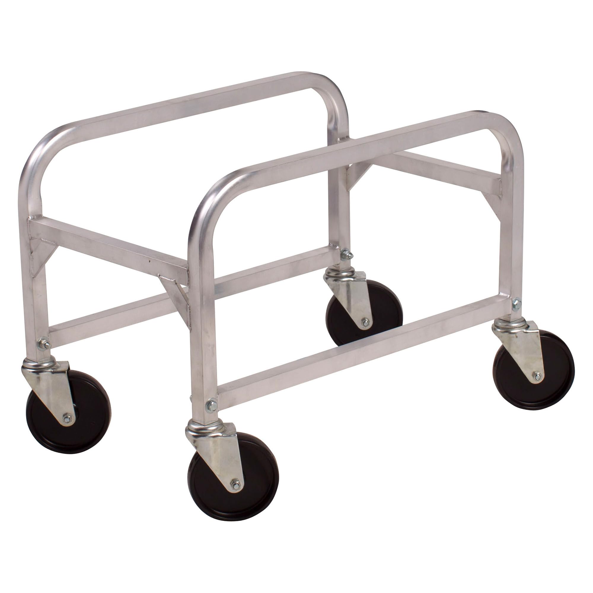 Winco Aluminum Lug Box Cart - Heavy Duty Utility Cart for Warehouse, Grocery Store & Industrial Use
