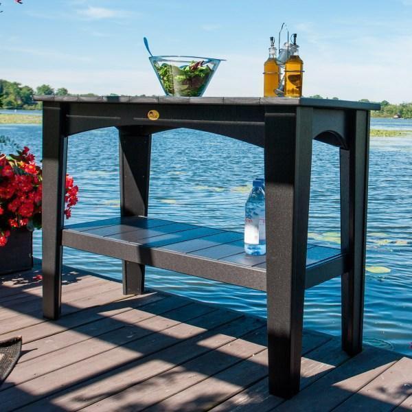Eco-Friendly Recycled Plastic Buffet Table - Sustainable Outdoor & Indoor Dining Furniture for Parties, Events & Home Decor