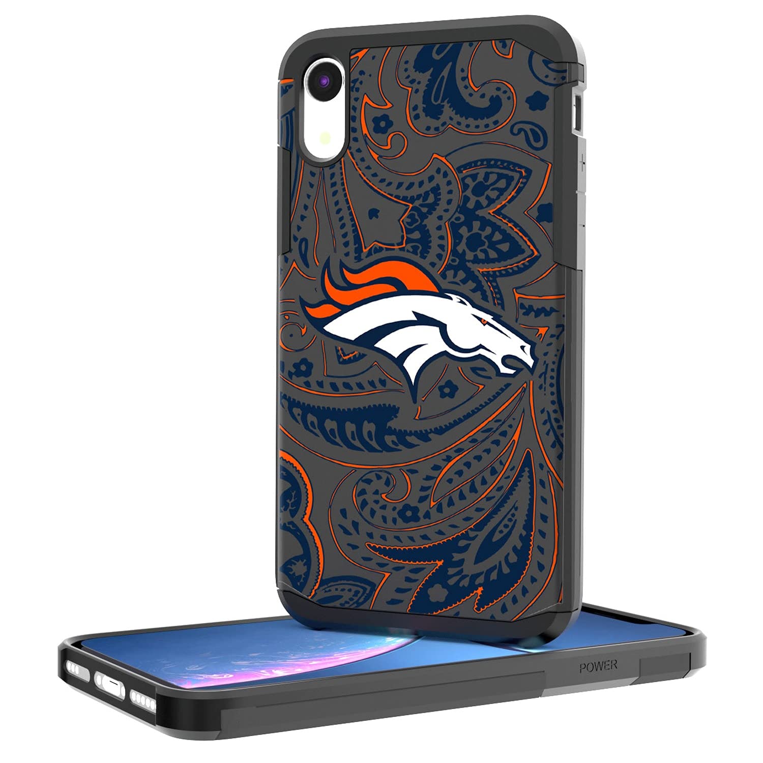 Durable NFL iPhone Case with Paisley Design - Shockproof Protective Cover for iPhone [Model] | Perfect for Football Fans, Game Days & Outdoor Activities