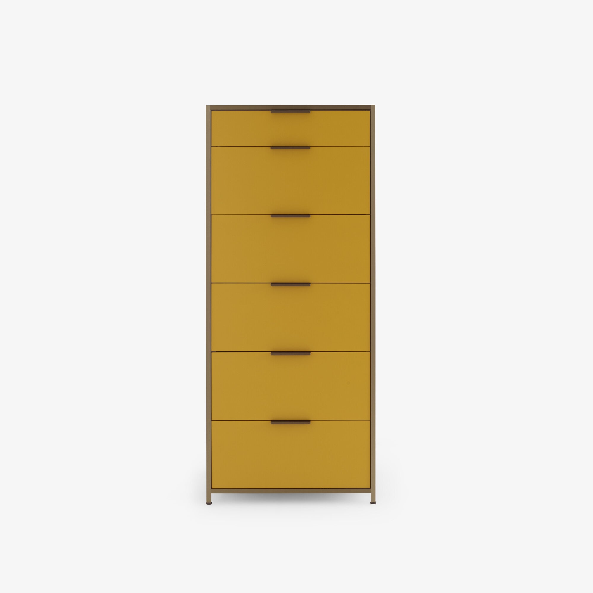 Dita 6-Drawer Chest of Drawers - Modern Wooden Dresser for Bedroom, Living Room & Office Storage Organization