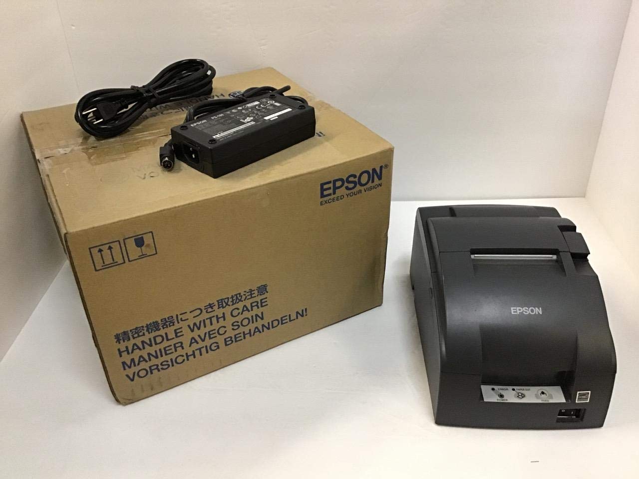TM-U220B High-Speed Thermal POS Receipt Printer for Retail & Restaurant - Compact, Reliable, USB/Ethernet Connectivity - Perfect for Checkout Counters, Drive-Thrus & Small Businesses