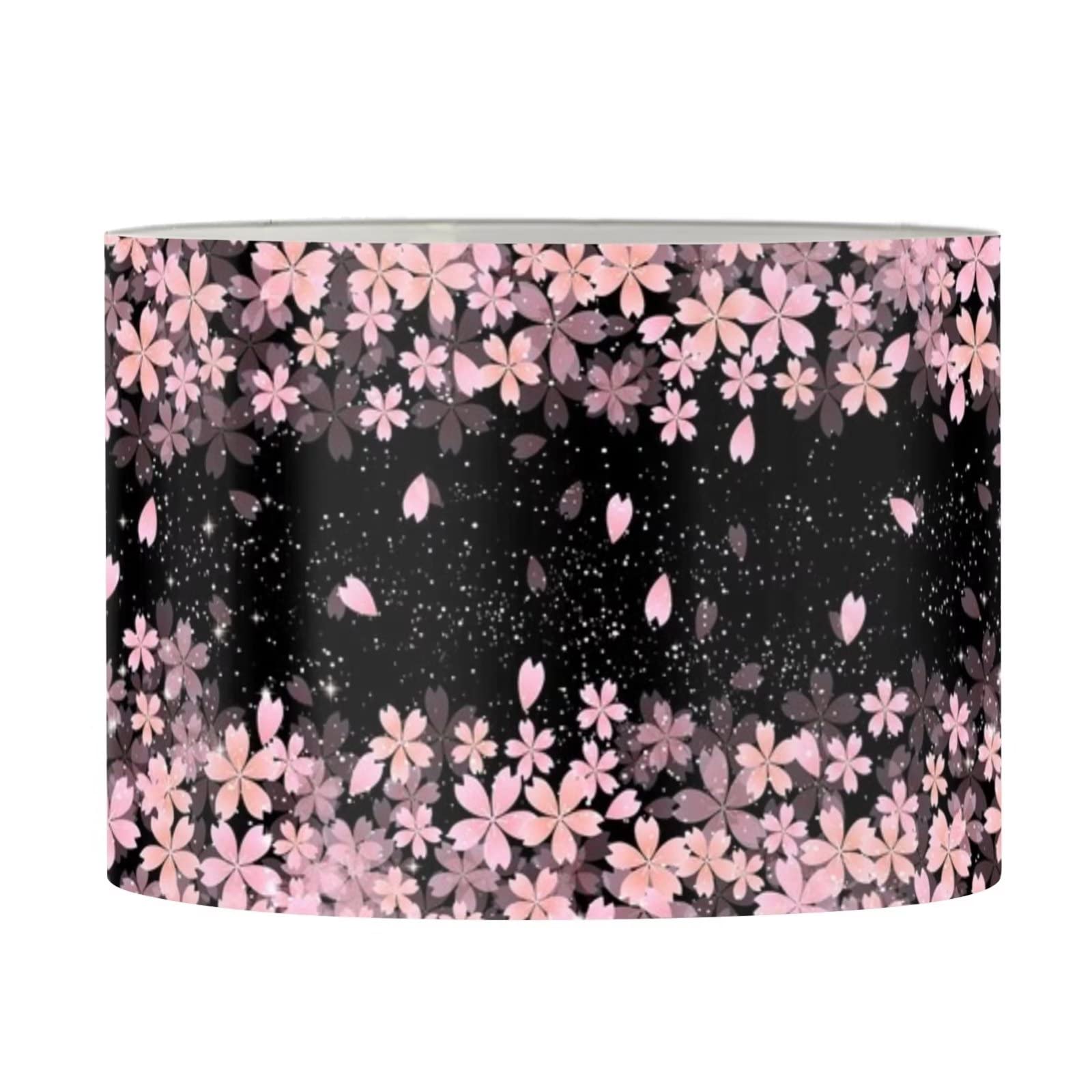 UNICEU Pink Sakura Floral Printed Lamp Shade - 13.4