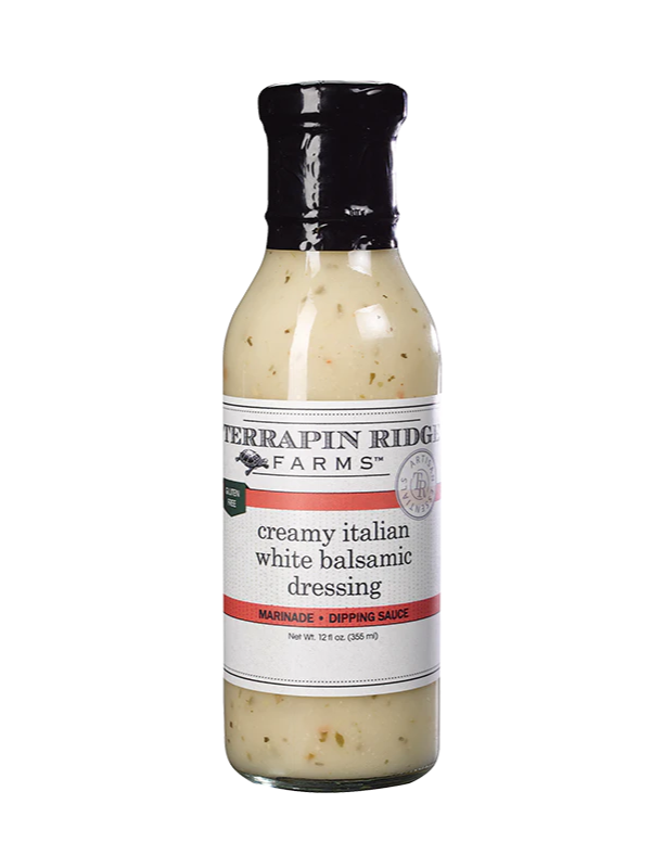 Terrapin Ridge Farms Creamy Italian White Balsamic Dressing - Premium Gourmet Salad Dressing for Salads, Marinades & Dipping | Perfect for Italian Cuisine, Family Gatherings & Healthy Meals