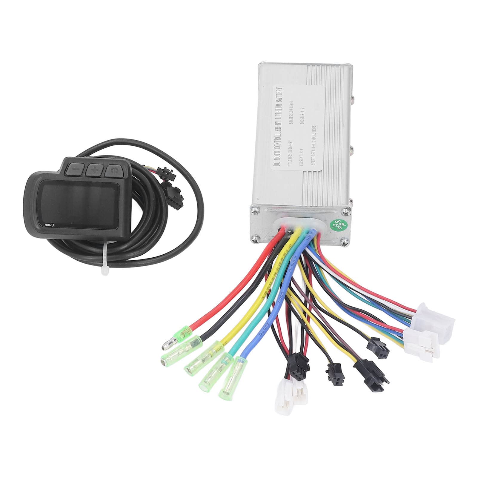 TeamSky Brushless Motor Controller Kit with LCD Display - Speed Controller for Electric Bike & Scooter - Battery Monitor, USB Port - Perfect for Commuting & Off-Road Adventures