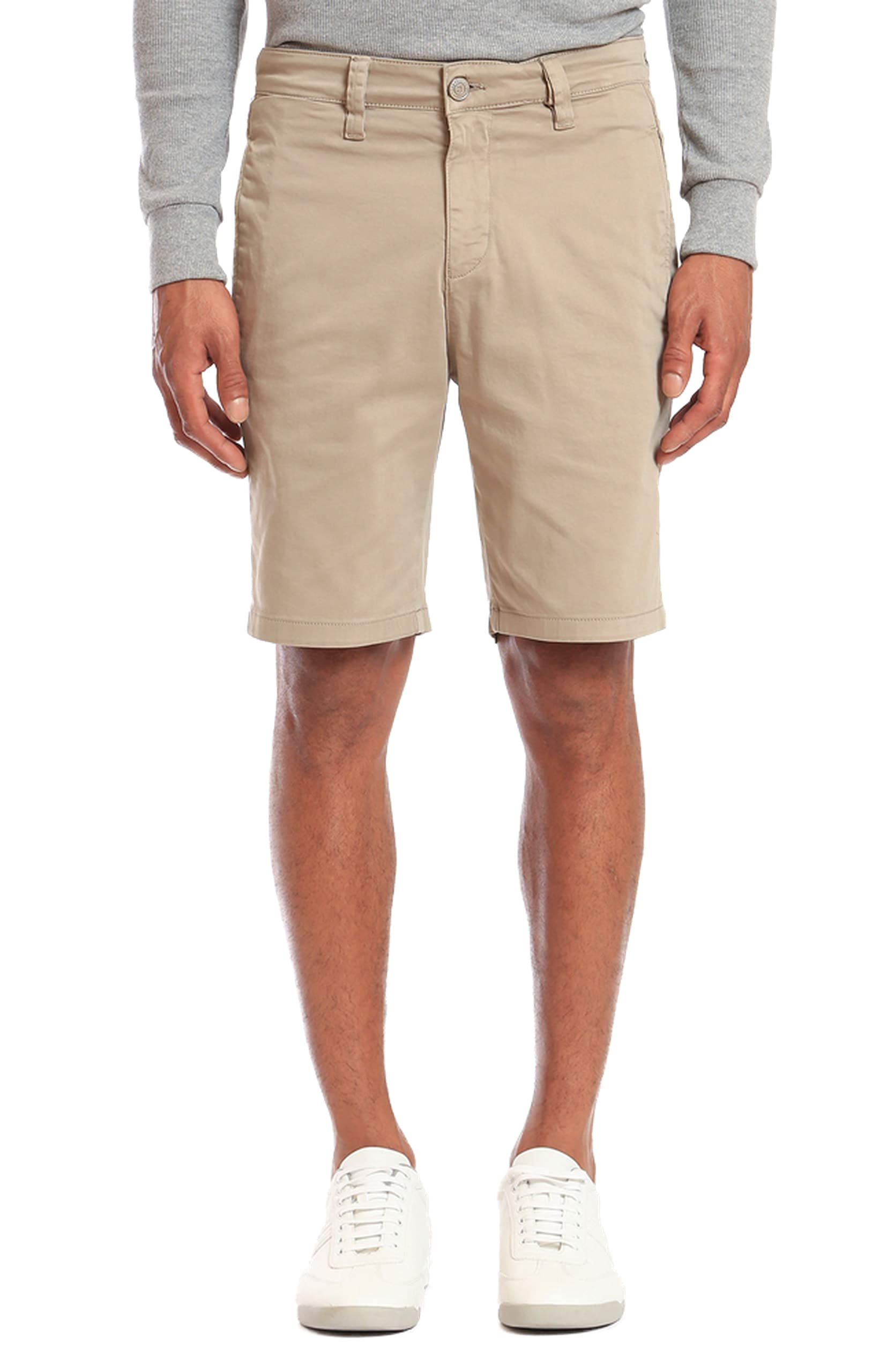 Mavi Men's Matteo Mid-Rise Twill Shorts - Comfortable Casual Stretch Shorts for Summer | Perfect for Outdoor Activities, Travel & Lounge Wear