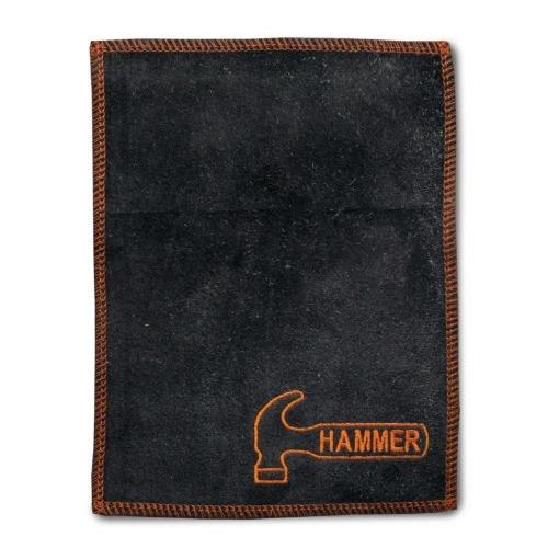 Hammer Bowling Shammy Black & Orange - Premium Microfiber Towel for Bowling Balls - Perfect for League Play & Practice Sessions