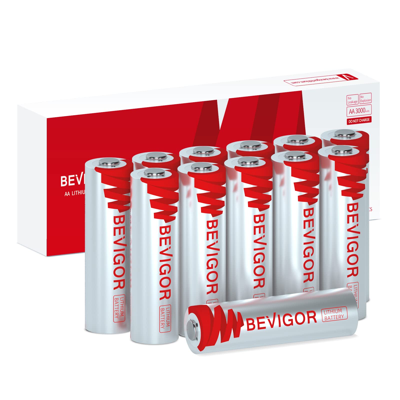 12-Pack AA Lithium Batteries 3000mAh 1.5V - Long Lasting Double A Batteries for Blink Cameras, Smart Locks, Security Systems & High-Tech Devices | Ideal for Home Security, Smart Home Gadgets & Electronic Toys | Non-Rechargeable Lithium AA Batteries