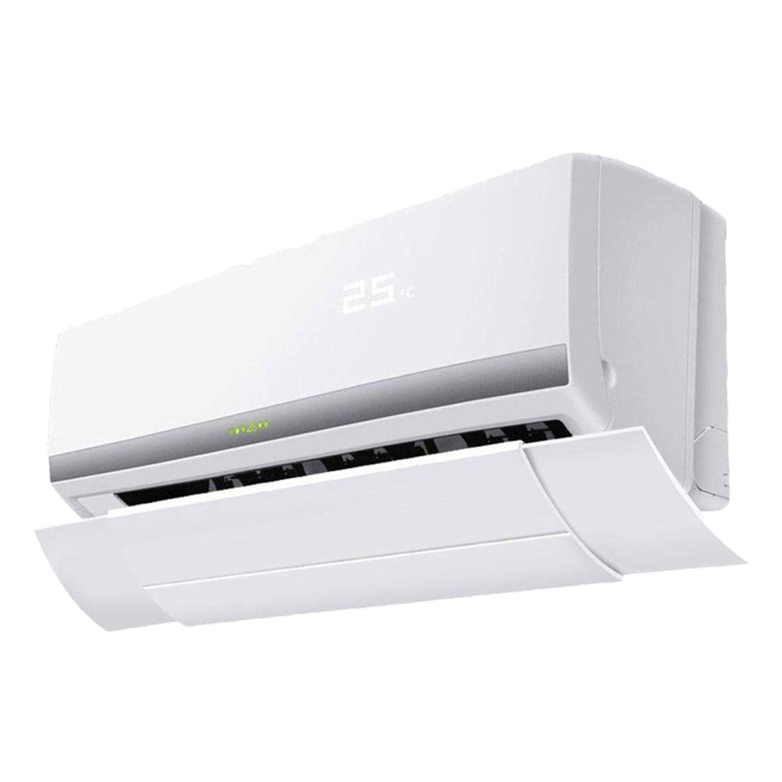 LEAQU Stylish Air Conditioner Deflector - Adjustable Split Windshield Outlet, Telescopic Wind Shield Cover for Home & Office - White | Perfect for Bedroom, Living Room & Office Cooling