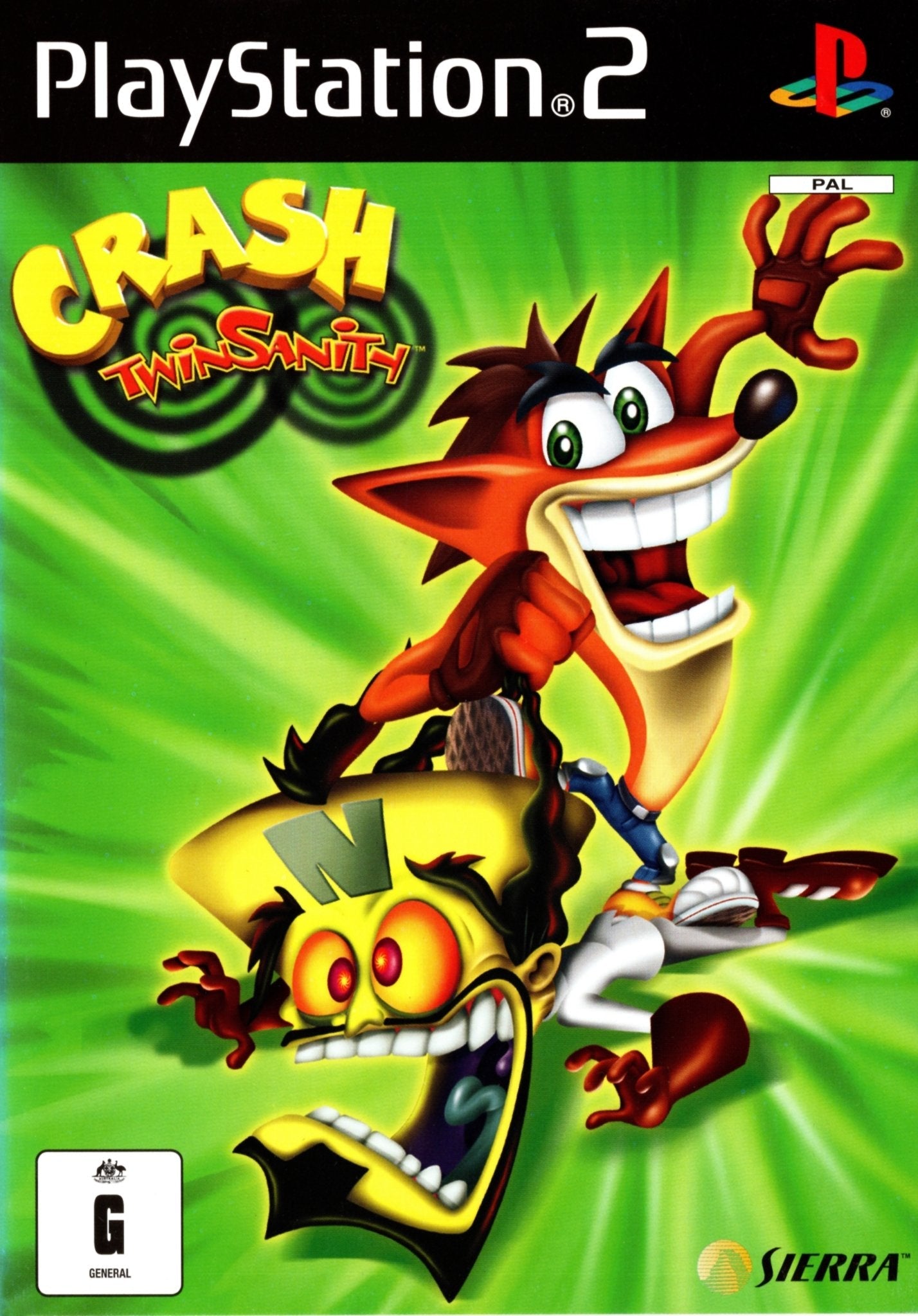 Crash Twinsanity - PlayStation 2 PS2 Game (PAL Version) - Classic Action-Adventure Platformer for Retro Gaming Enthusiasts - Perfect for Nostalgic Gaming Nights and PS2 Collectors