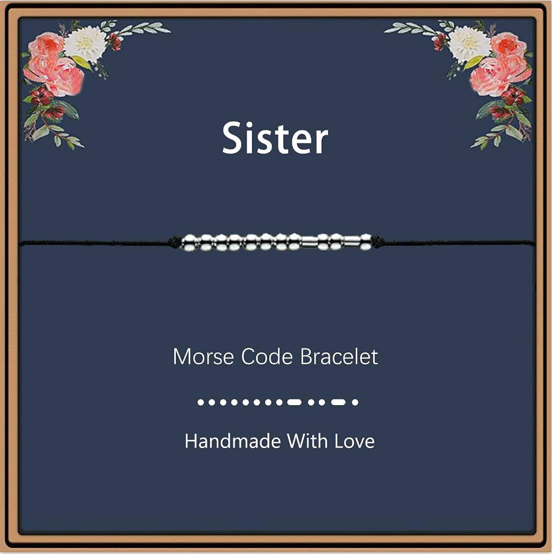 Morse Code Bracelets for Women - Inspirational Jewelry Gift for Her, Best Friend Birthday & Graduation Present - Perfect for Daily Wear, Special Occasions & Thoughtful Surprises