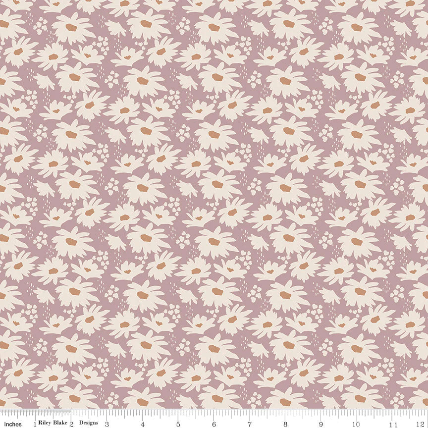 Forgotten Memories Riley Blake Designs C12751 Daisy Amethyst Fabric - Perfect for Quilting, Sewing & DIY Home Decor Projects