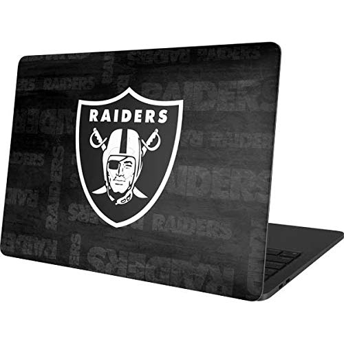 Officially Licensed NFL Las Vegas Raiders Black & White Laptop Skin for MacBook Pro 13-inch (2020) | Protective Vinyl Decal Sticker | Perfect for Work, School & Travel