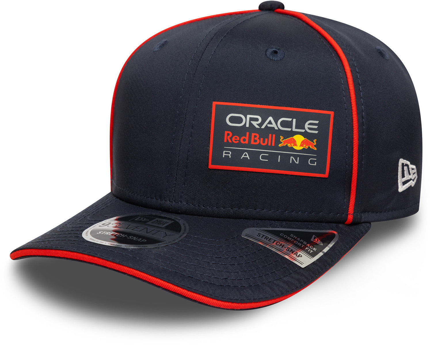 Red Bull Racing F1 Team Official New Era 9Seventy Stretch Snapback Cap - Adjustable Performance Hat for Motorsport Fans & Formula 1 Enthusiasts - Perfect for Race Day, Car Shows & Sports Events