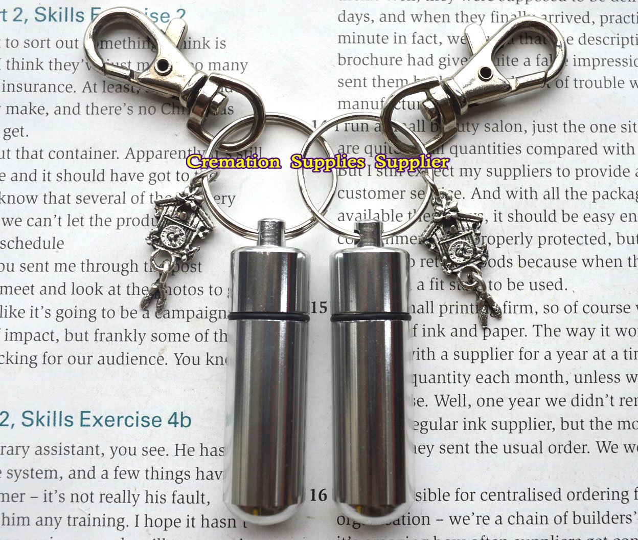Bird House Cremation Keychain - Memorial Keepsake for Ashes - Personalized Pet or Loved One Urn Keychain - Perfect for Remembrance Jewelry, Gifts & Funeral Memorials