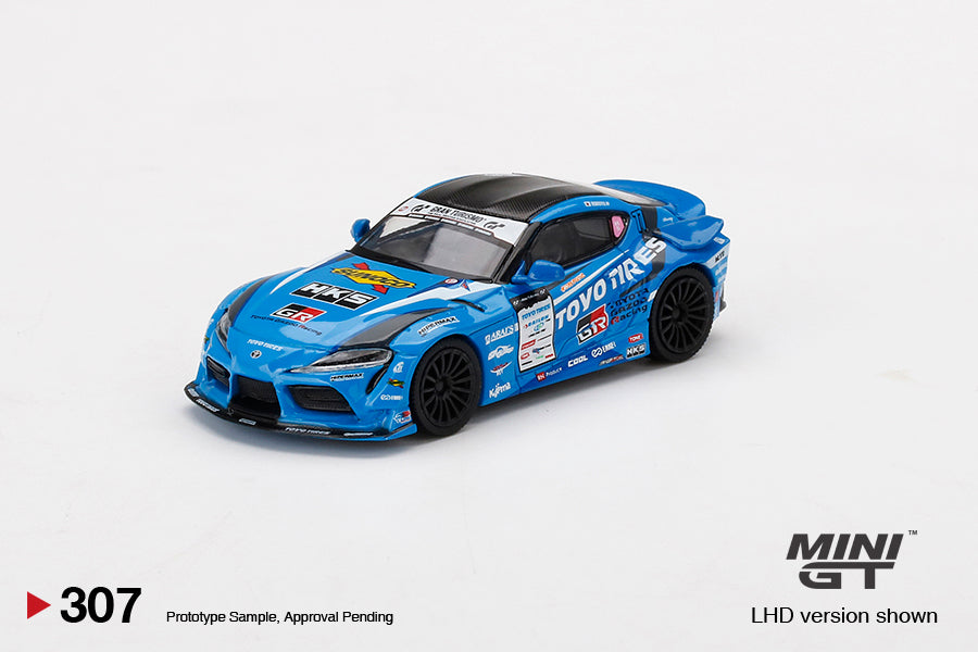 MINIGT 1:64 Scale Toyota GR Supra HKS #77 FAT FIVE RACING 2020 D1 Grand Prix Diecast Model Car - Perfect for Collectors, Display, and Racing Enthusiasts