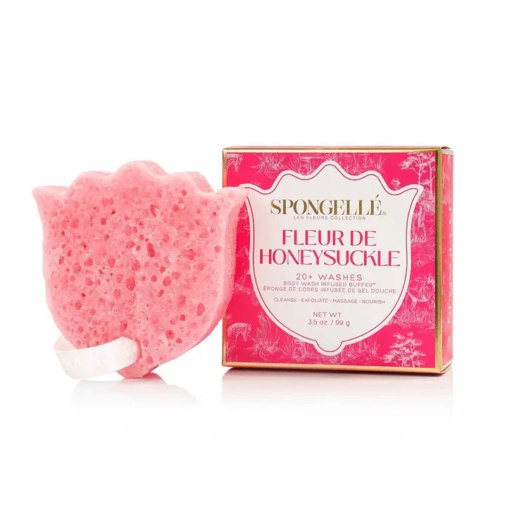 Fleur De Honeysuckle Body Buffer - Exfoliating Scrub for Smooth Skin | Perfect for Spa Day, Shower Routine & Self-Care Gifts