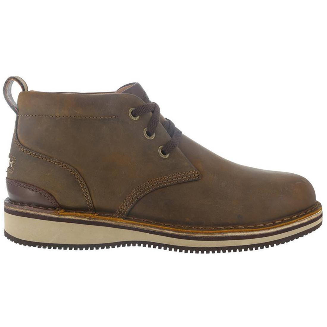 Prestige Point Steel Toe Work Boots for Men - Brown Safety Shoes for Construction, Warehouse & Outdoor Work | Durable & Comfortable Work Boots