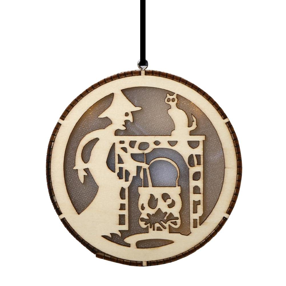 ADSE Wooden LED Night Light - Handcrafted Hollow Lamp for Home Decor, Living Room, Kitchen, Bedroom - Warm Ambient Lighting for Relaxation & Cozy Atmosphere