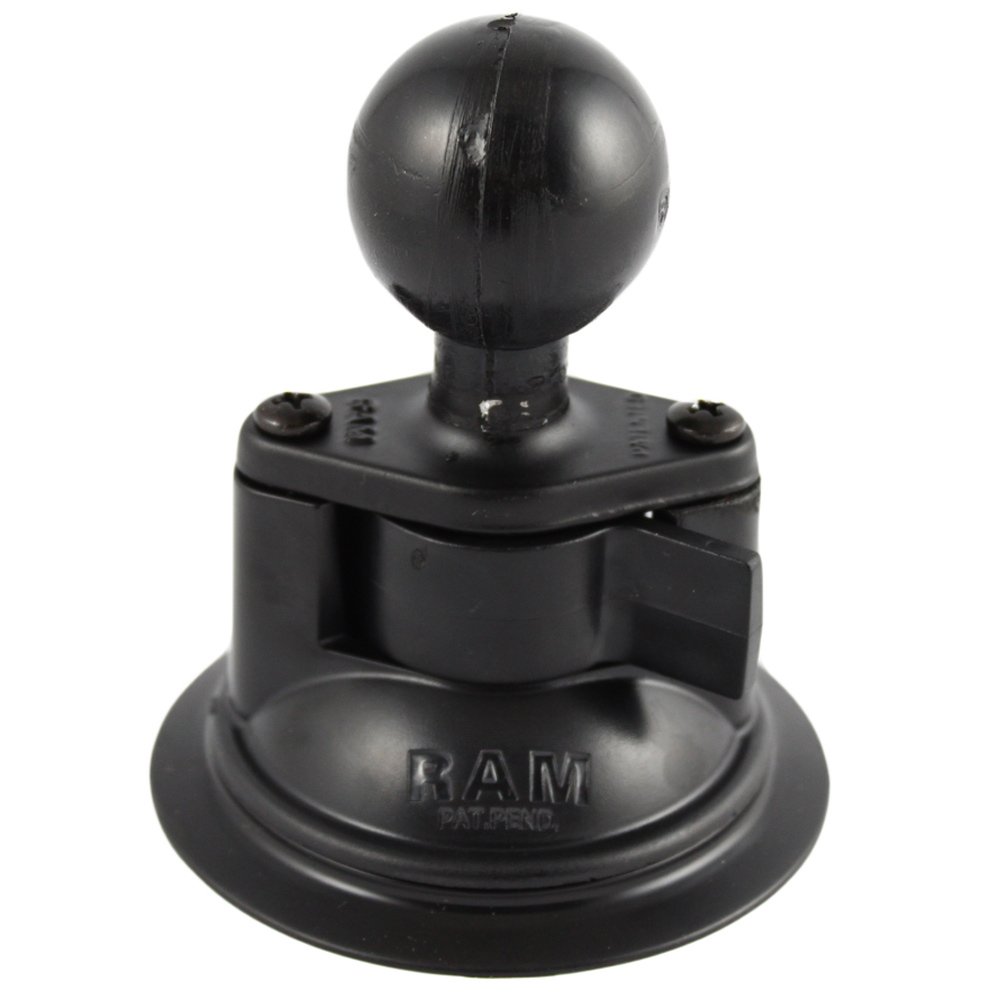 RAM Mounts UNPKD RAM SUCT BASE W/ 1 1/2Inch DIA. BALL, RAM-224U (1/2Inch DIA. BALL), Perfect for Secure Mounting on Smooth Surfaces