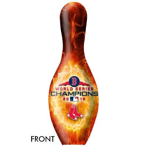 OnTheBallBowling Boston Red Sox 2018 World Series Champions Bowling Pin - Perfect for Baseball Fans, Sports Memorabilia Collectors, and Bowling Enthusiasts