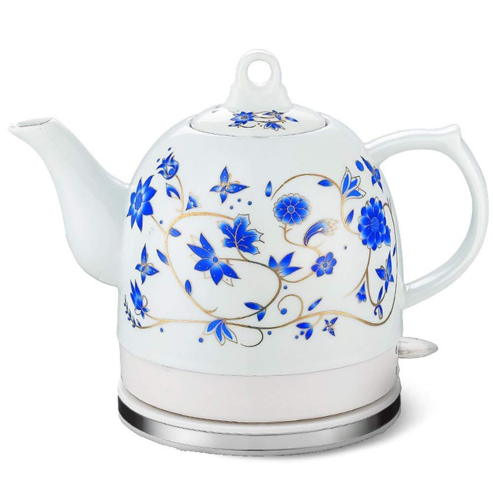 Orient Electric Ceramic Kettle 1.2L Cordless Retro White Teapot - Fast Boiling Water for Tea, Coffee & Oatmeal with Auto Shut-Off & Safety Protection | Perfect for Home, Office & Dorm Use