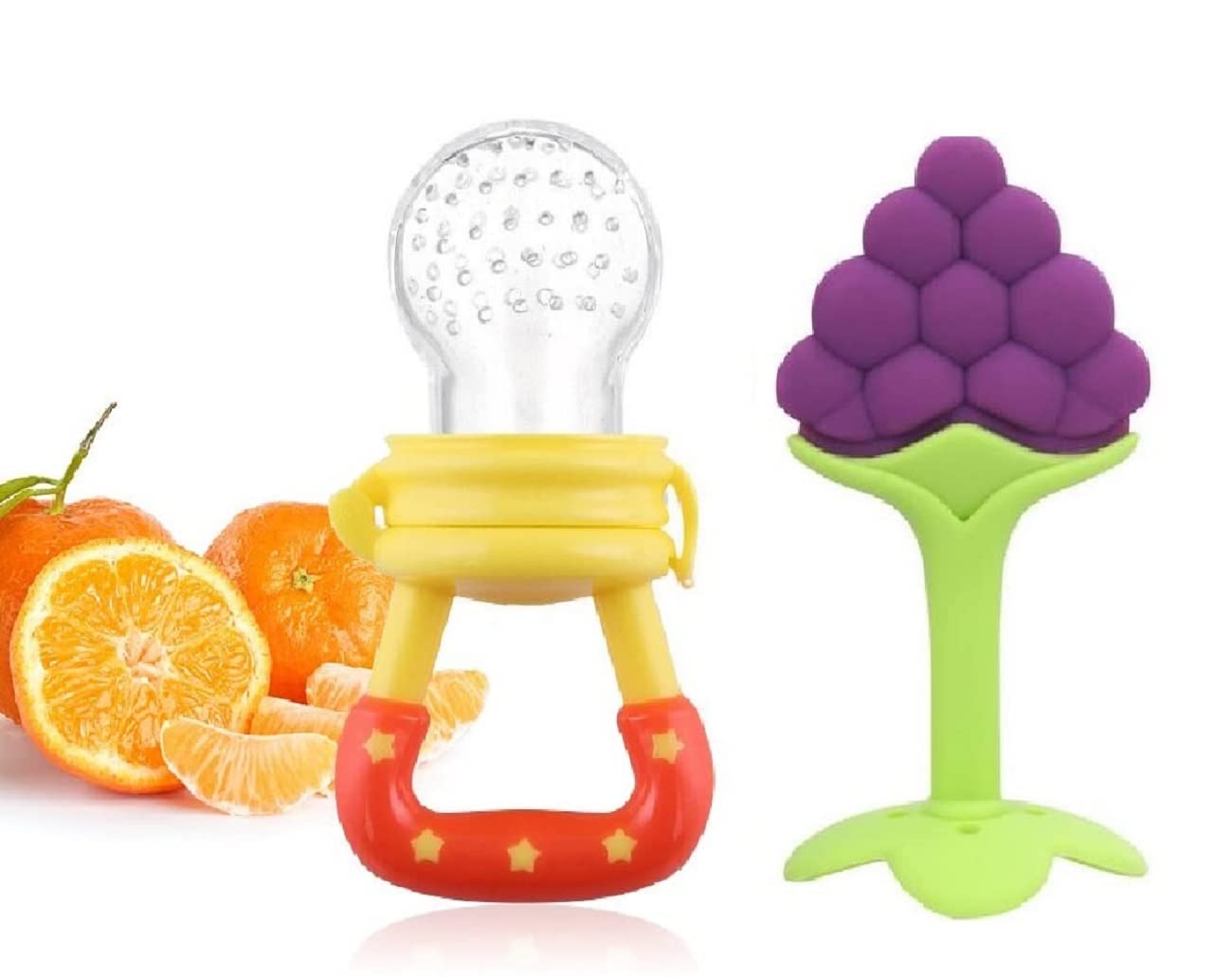 Waterproof Infant Silicone Fruit Teether for Babies 3-12 Months | BPA-Free Baby Teething Toys | 6-Pack Assorted Fruit Shapes for Soothing Sore Gums | Perfect for Home, Travel & Daycare Use