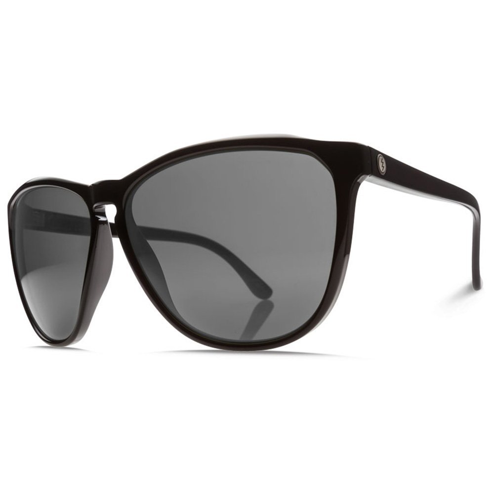 Electric Encelia Gloss Black Sunglasses with Grey Lenses - UV Protection, Polarized, Fashionable Shades for Men & Women - Perfect for Driving, Beach, and Outdoor Activities