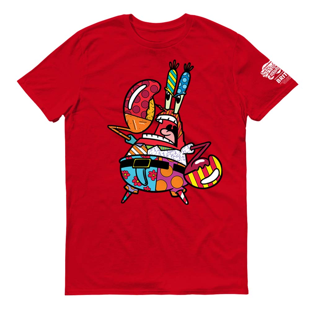 SpongeBob SquarePants Mr. Krabs Officially Licensed T-Shirt for Men - Casual Short Sleeve Graphic Tee for Fans, Cosplay, and Everyday Wear