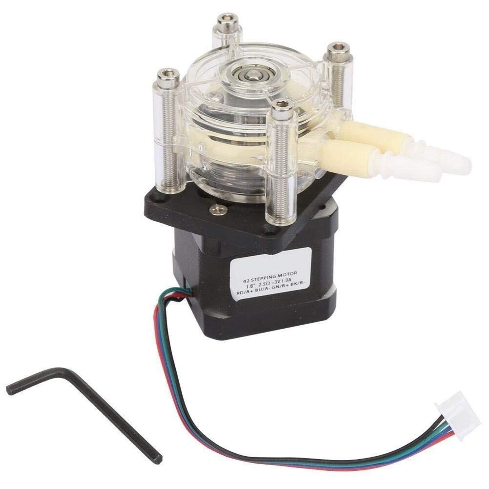 High Flow Corrosion Resistant Vacuum Peristaltic Pump with Stepper Motor (6-30V) - Self Priming Peristaltic Pump for Aquarium, Chemical Transfer & Liquid Handling - Perfect for Lab, Industrial & Home Use