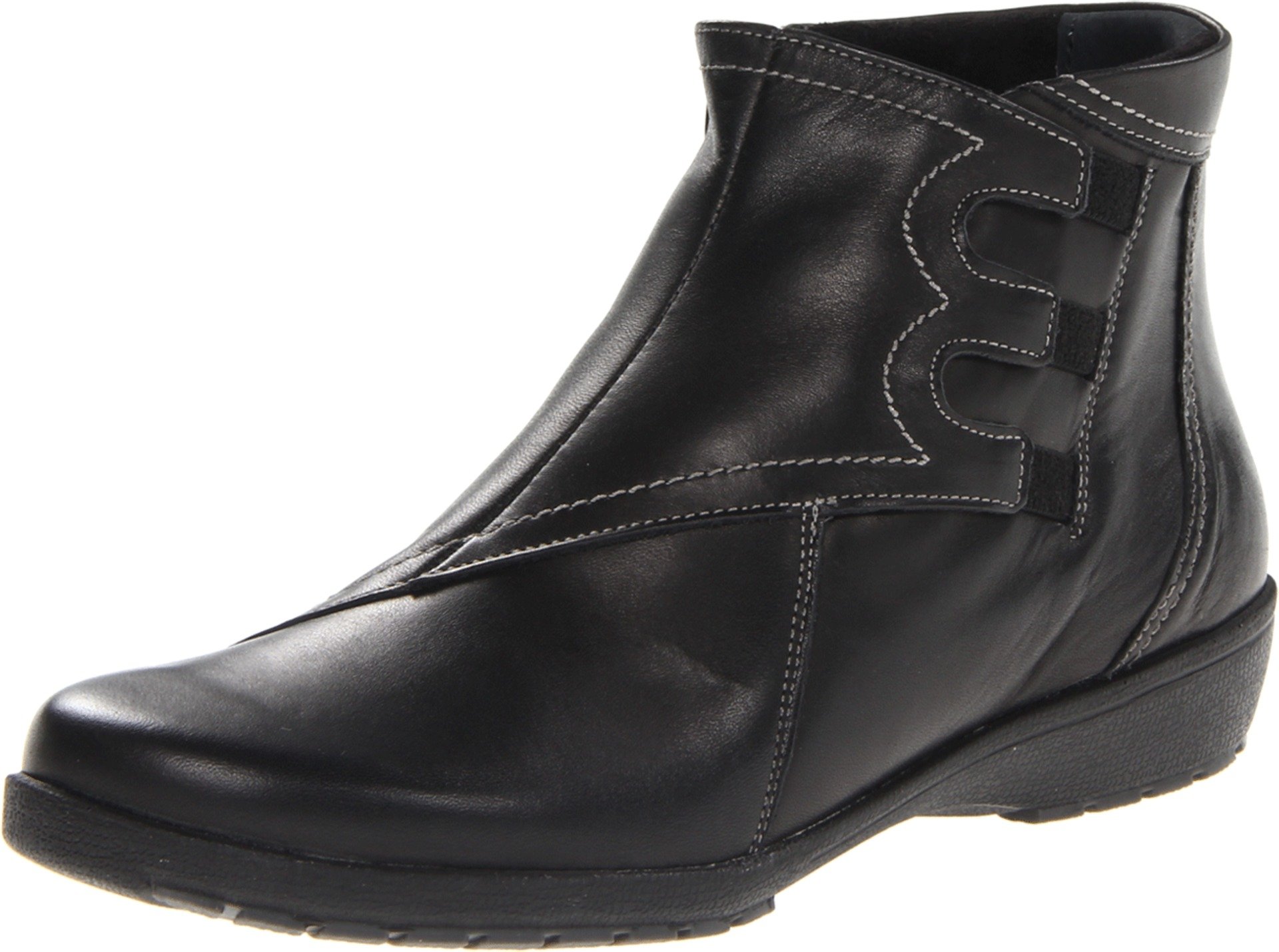 Spring Step Women's Viking Ankle Bootie - Comfortable Leather Booties for Women, Fashionable Chunky Heel Ankle Boots - Perfect for Fall, Winter & Casual Outfits