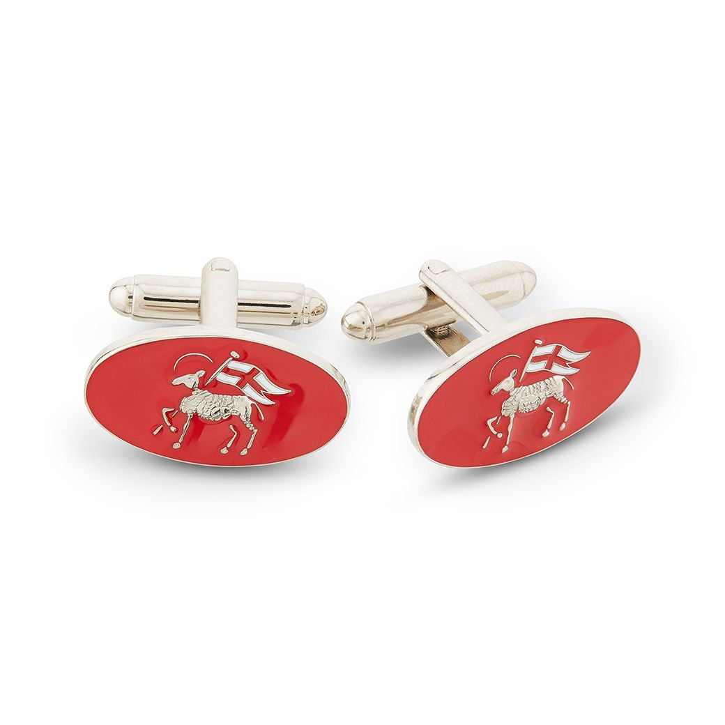 Elegant Silver Oval T Bar Cufflinks for Men - Perfect for Weddings, Business & Formal Events
