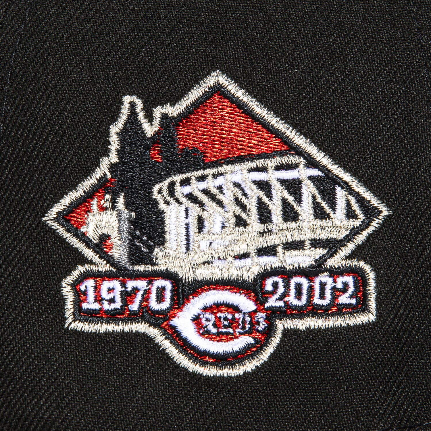 New Era 59Fifty Cincinnati Reds Inaugural Patch Baseball Cap - Black & White Adjustable Snapback Hat for Men & Women - Perfect for Baseball Games, Sports Events & Casual Wear