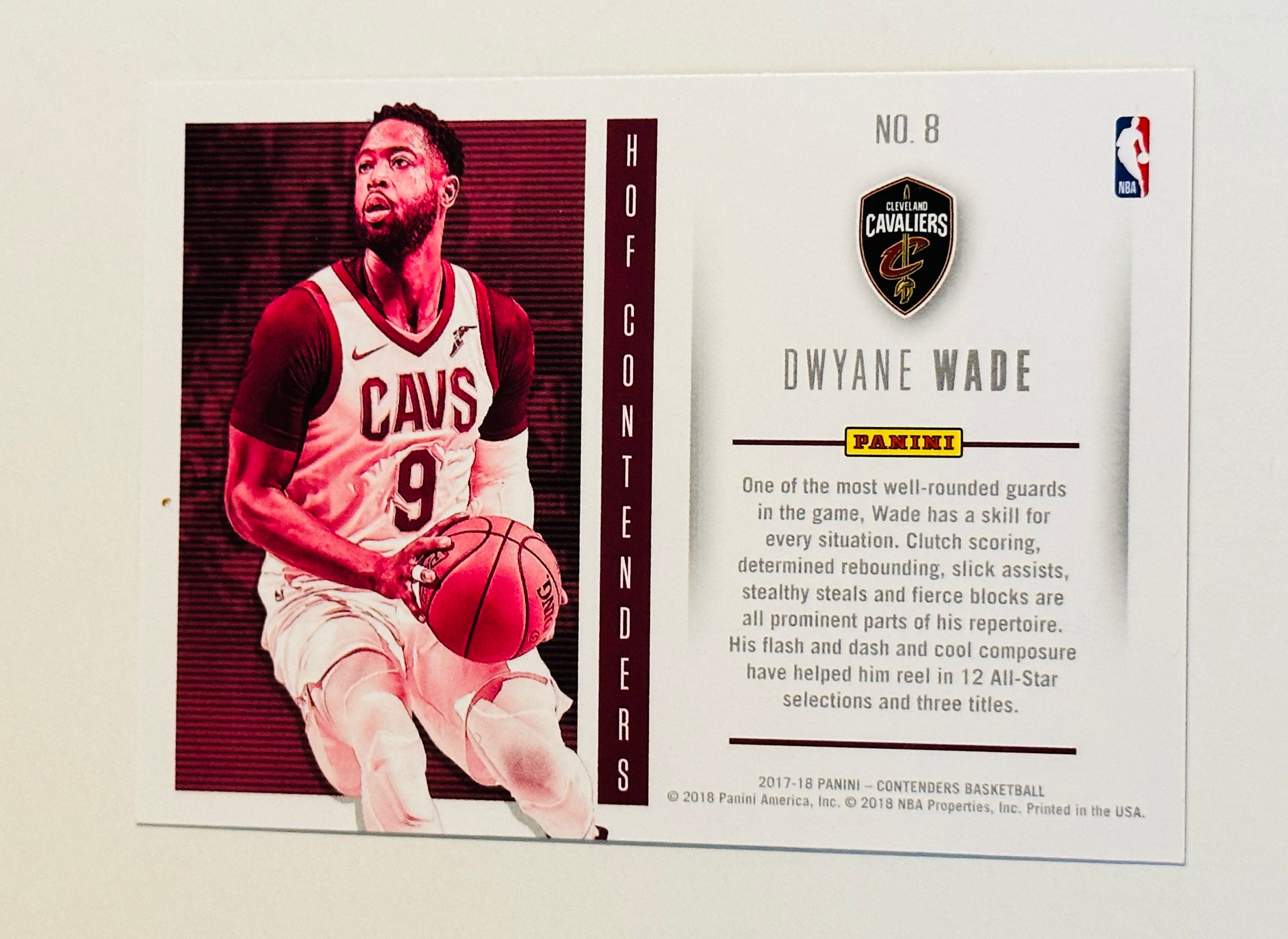 Dwyane Wade Autographed Basketball Insert Card 2017 - Limited Edition NBA Memorabilia for Collectors & Fans - Perfect for Display, Gifts & Sports Enthusiasts