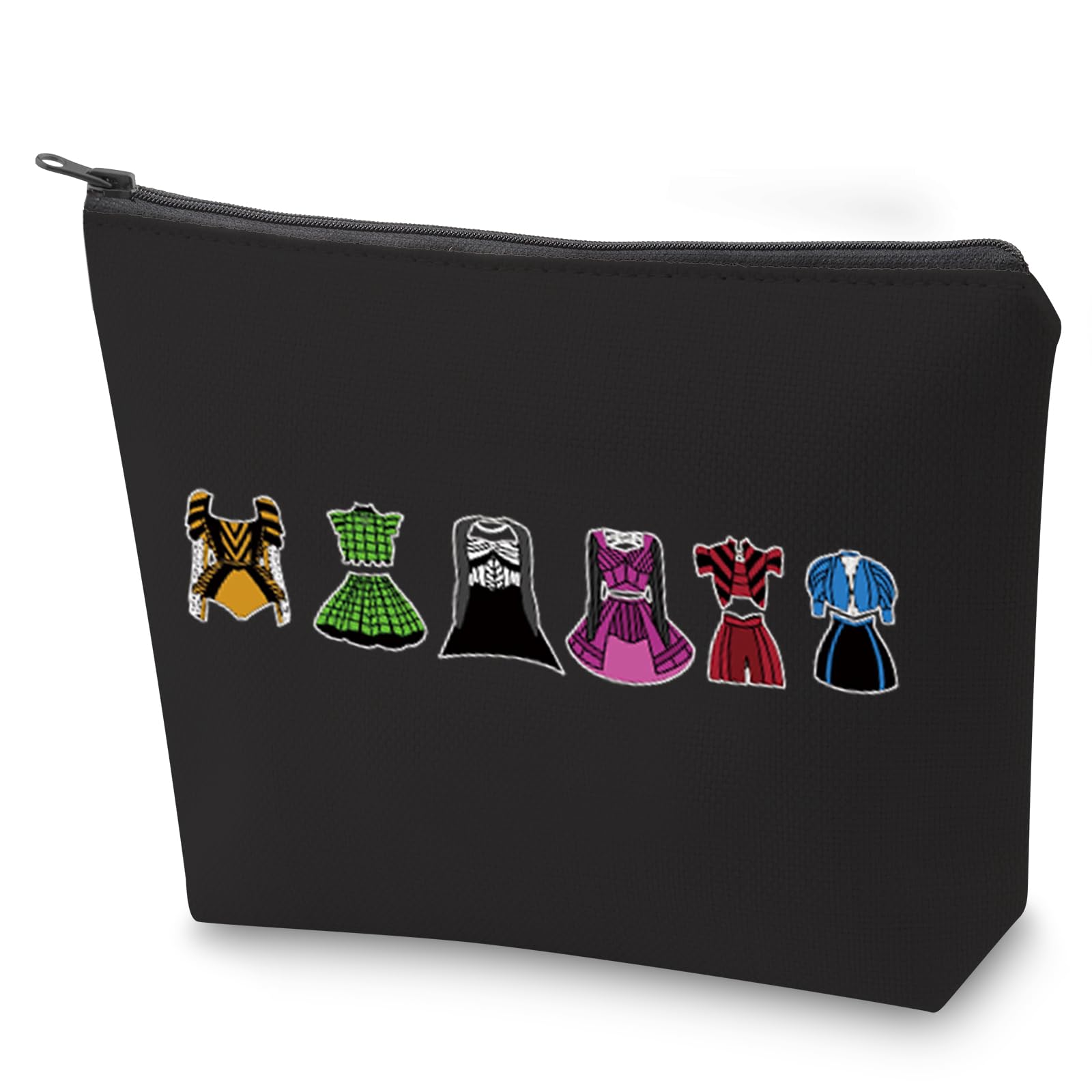 ZJXHPO Musical Queens Survival Kit Toiletry Bag - Six Queens Gift for Theater Lovers, Makeup Organizer (BL 6 Dress) - Perfect for Broadway Fans, Cosplay & Travel Essentials