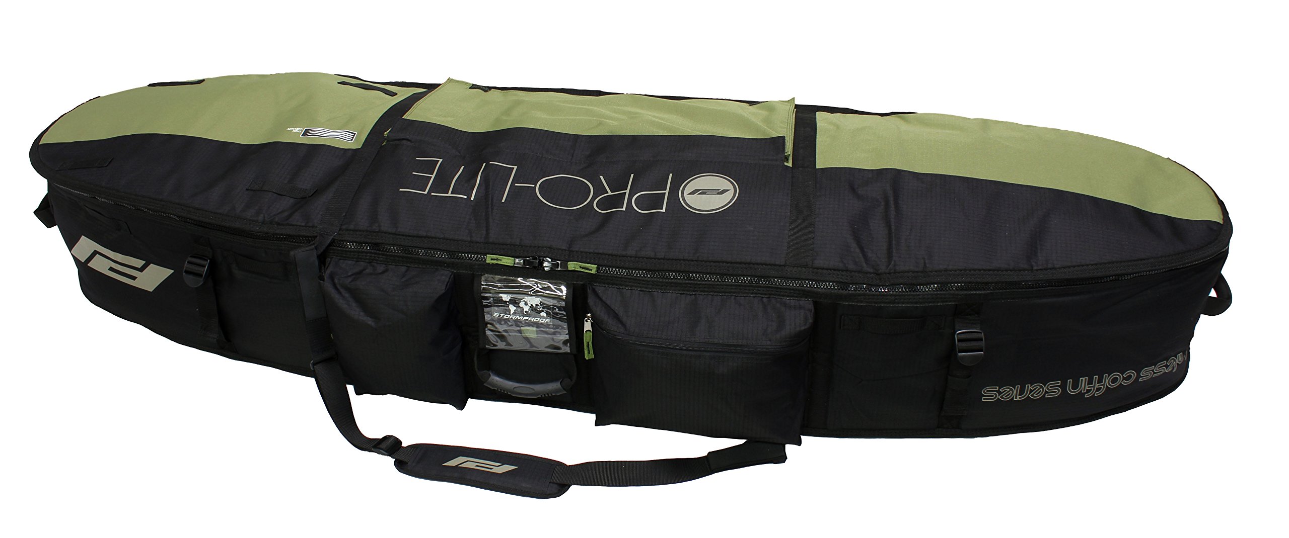 Pro-Lite Finless Coffin Surfboard Travel Bag for 3-4 Boards - Durable Triple/Quad Surfboard Carrier for Travel & Storage | Perfect for Surf Trips, Airline Transport & Beach Protection