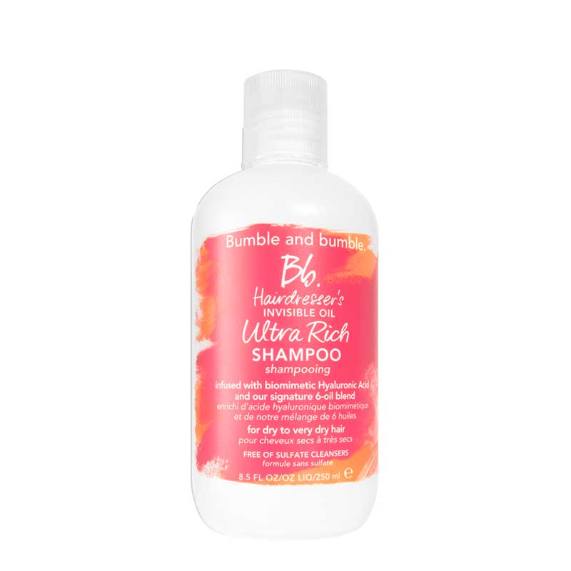 Bumble and bumble Hairdresser's Invisible Oil Ultra Rich Shampoo for Dry, Damaged Hair | Deep Hydration & Shine | Salon-Quality Hair Care for Women & Men | Perfect for Daily Use & Color-Treated Hair