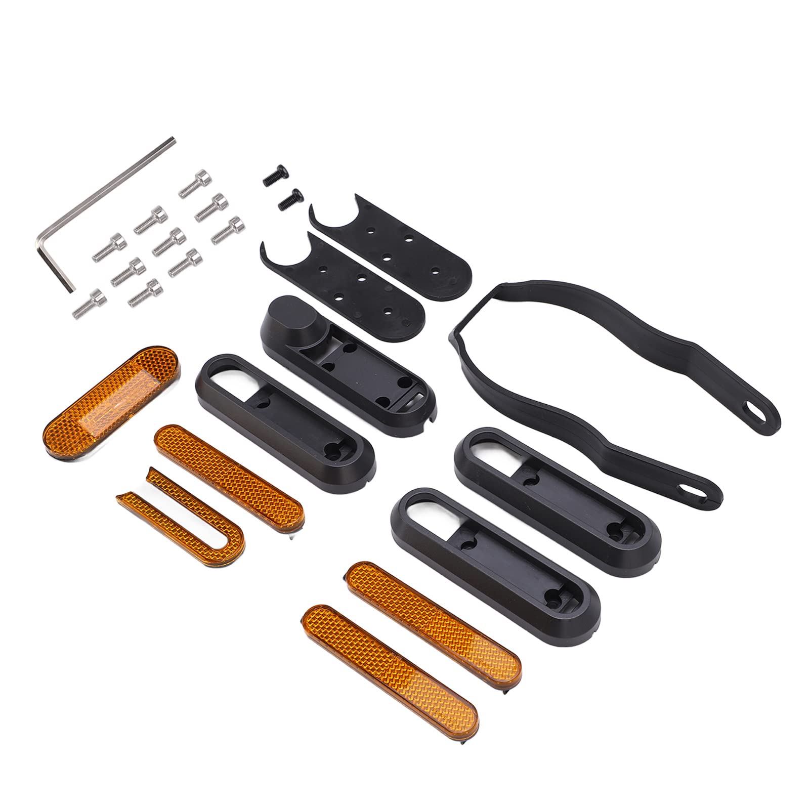 WinmetEuro Scooter Night Reflector Parts - Lightweight Wheel Decorative Cover with Hex Wrench & Screws Bracket for PRO Electric Scooter | Enhanced Visibility & Safety for Night Riding
