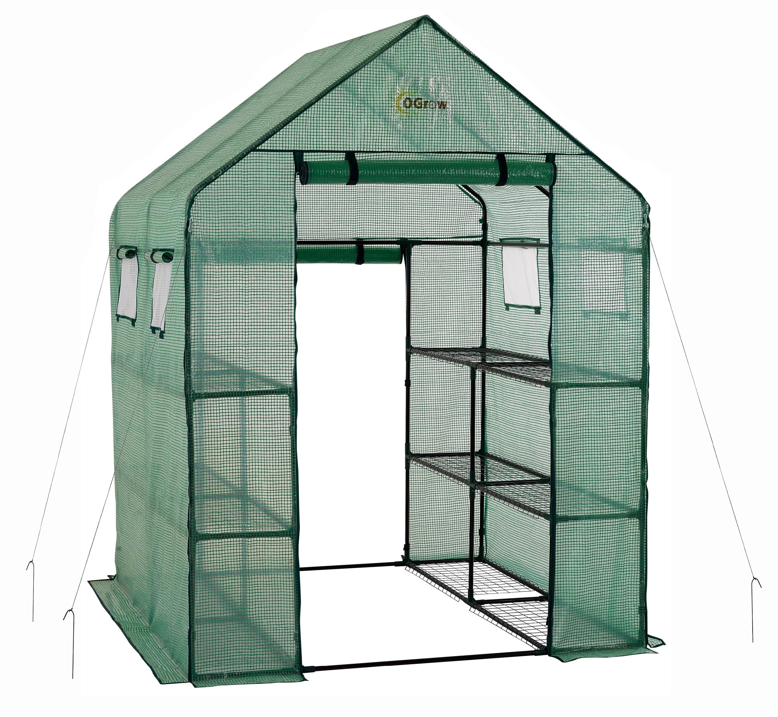 Machrus Ogrow Greenhouse Kit - Small, Mini & Multiple Sizes for Outdoor Gardening | Portable Green House for Plants, Vegetables & Seed Starting | Perfect for Backyards, Patios & Balconies