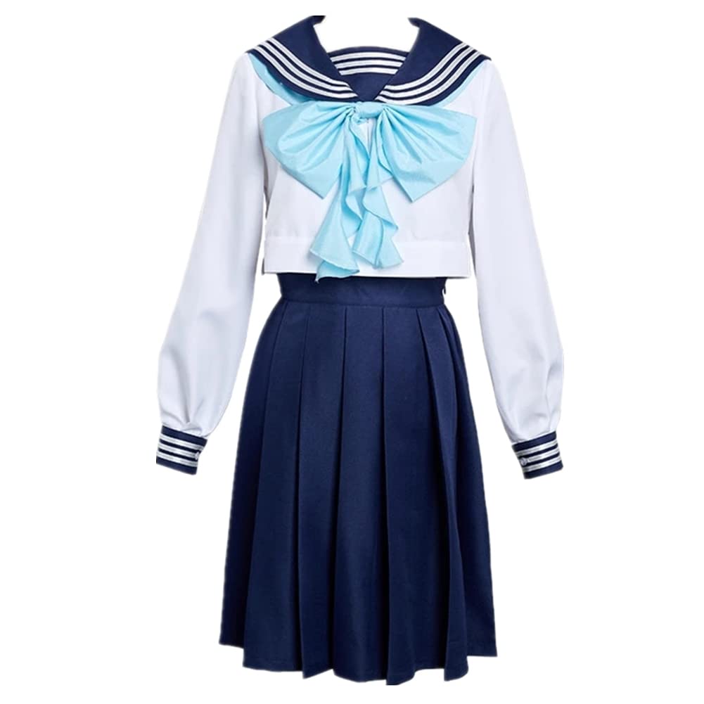 Akebi's Sailor Uniform Komichi Akebi Cosplay Costume School Skirt Outfit - Anime Akebi's Sailor Uniform Outfit for Cosplay, Halloween & School Events