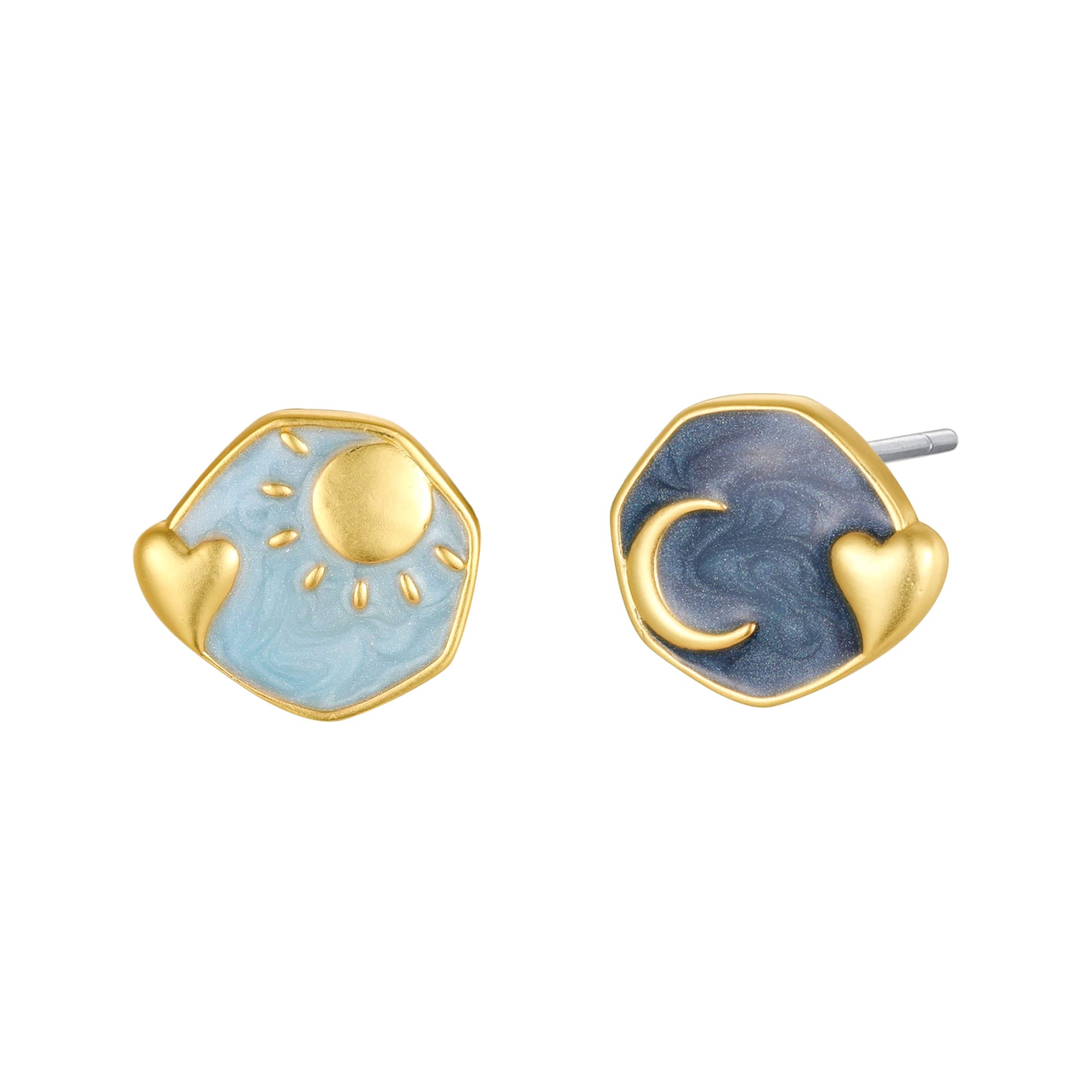 14K Gold Heart Stud Earrings for Women - Hypoallergenic Tiny Heart Earrings - Perfect for Valentine's Day, Anniversary Gifts & Everyday Elegance