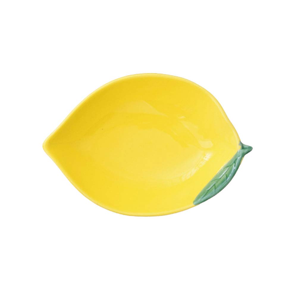DOITOOL Ceramic Sauce Dishes - Elegant Dessert Bowls for Snacks, Fruits, Salads | Perfect for Party Platters, Home Decor & Kitchen Serving (Lemon Design)
