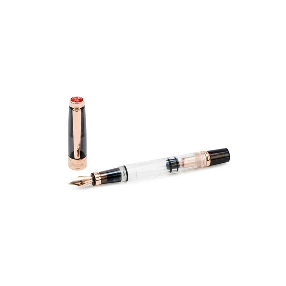 TWSBI Diamond 580 Fountain Pen - Smoke Rose Gold II | Premium Writing Instrument for Calligraphy, Journaling & Office Use