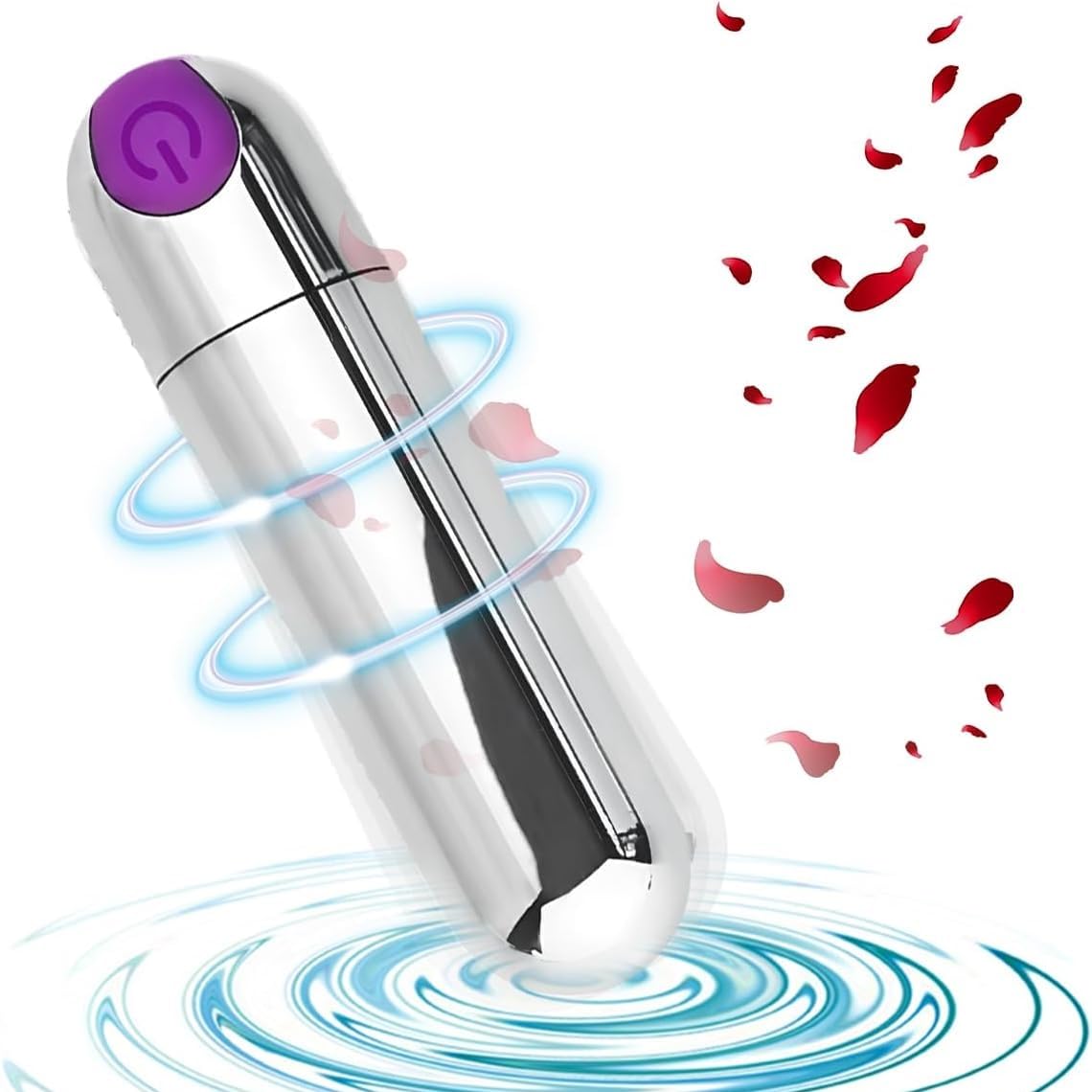 2024 Powerful Clitoral Stimulator for Women - Silent Bullet Vibrator with Handle, Rechargeable Adult Toy for Sensual Pleasure & Body Training (48/59 * 21mm) - Perfect for Solo Play & Couples Intimacy