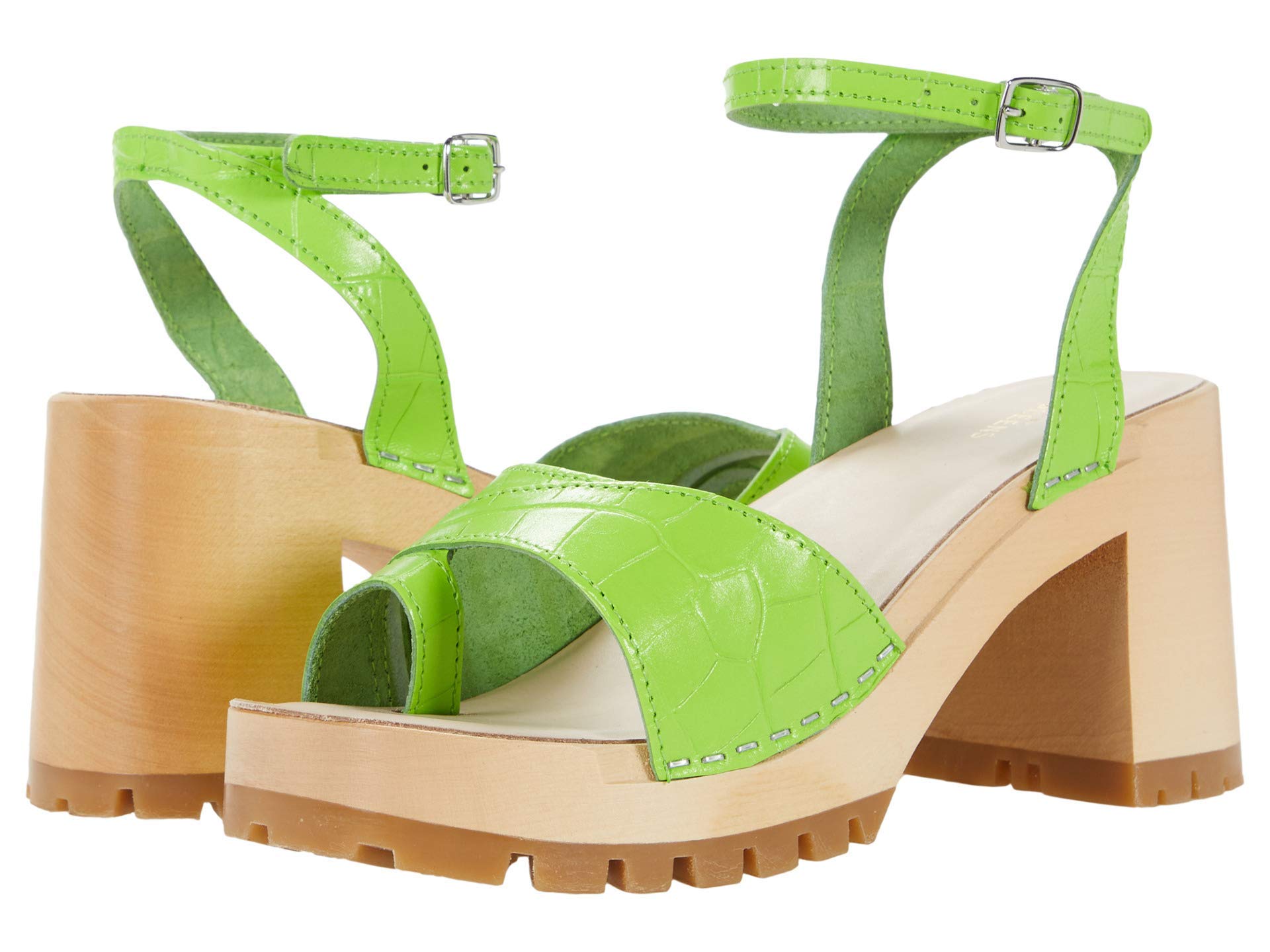 Swedish Hasbeens Women's Toe Strap Sandals - Comfortable Leather Summer Shoes for Beach, Vacation & Casual Outings
